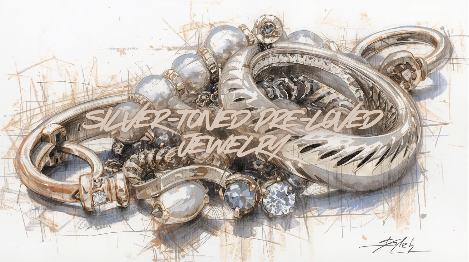 Silver-Toned Pre-Loved Jewelry