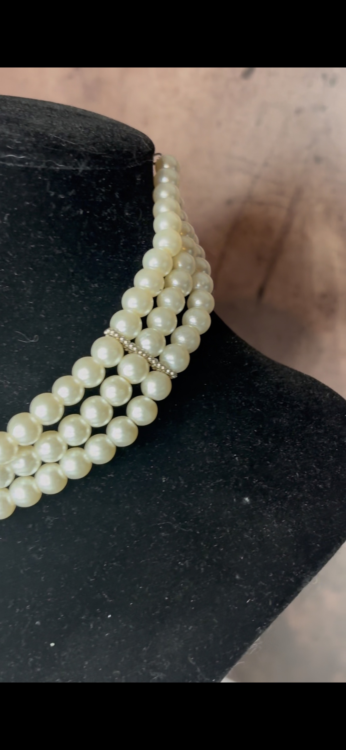 Preloved Triple Pearls