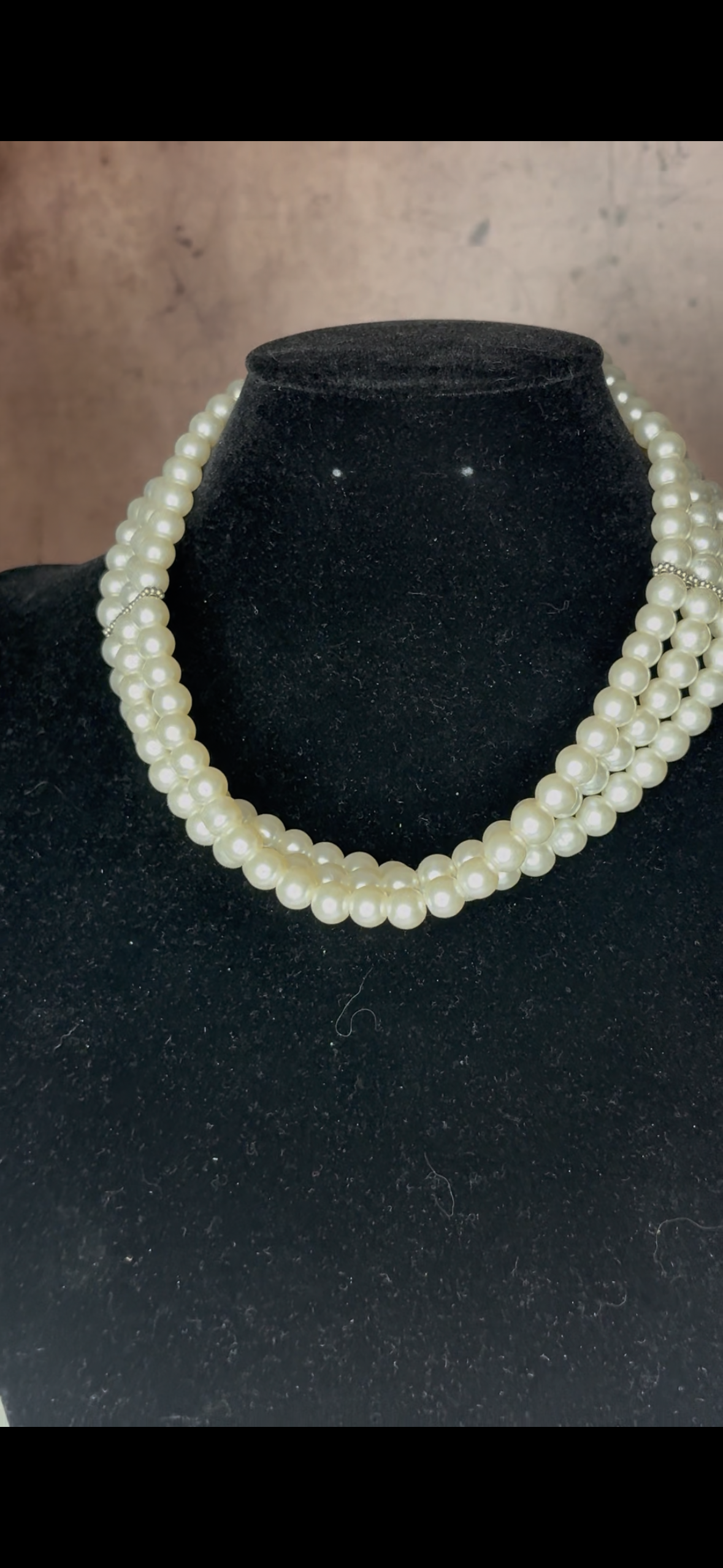 Preloved Triple Pearls