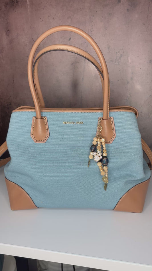 Blue Leaf - Purse Charm